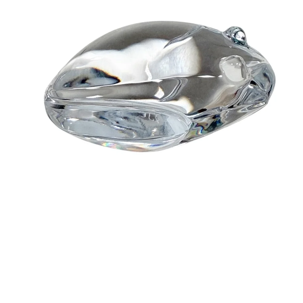 Vintage Val St. Lambert Crystal Frog Paperweight Made In Belgium De Sousa - Picture 6 of 12